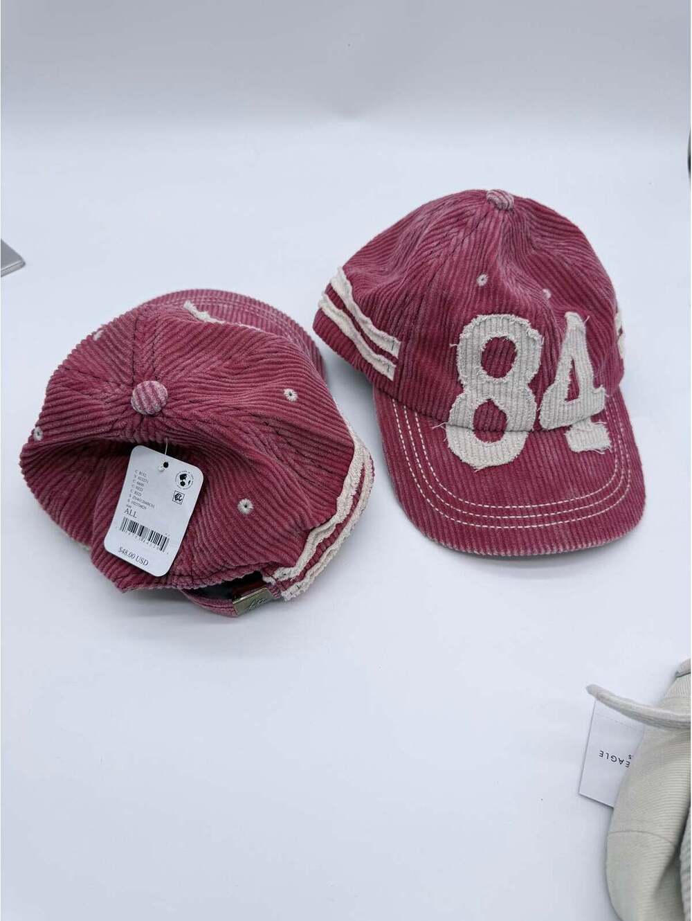 Free People ‘84’ Corduroy Baseball Cap – Dusty Pink | New With Tags